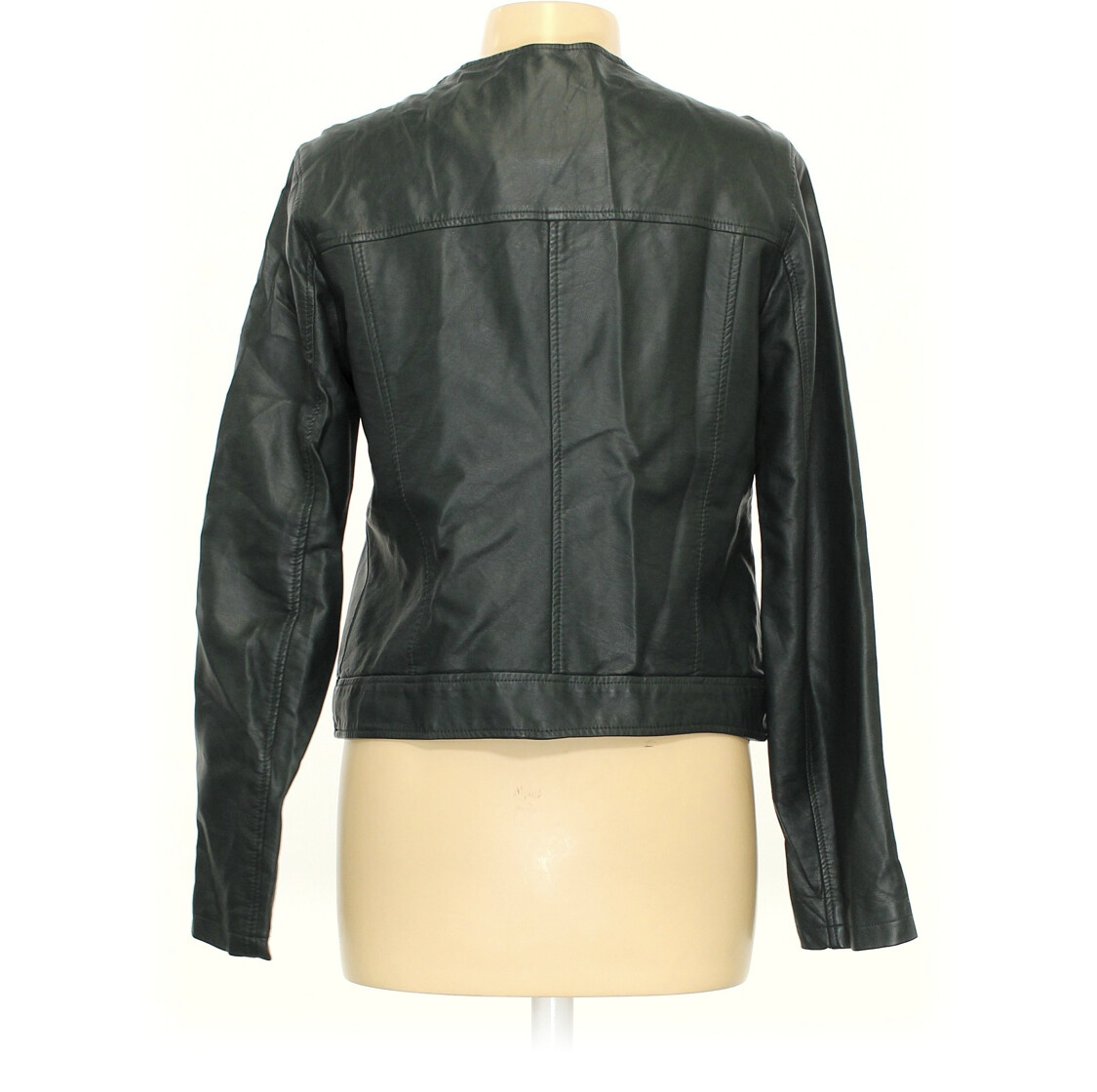 Forever 21 green leather jacket Clearance