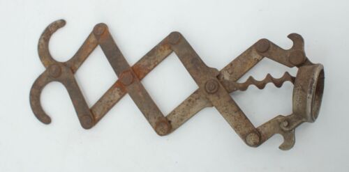 Antique French Metal Lazy Tong Corkscrew - Picture 3 of 7
