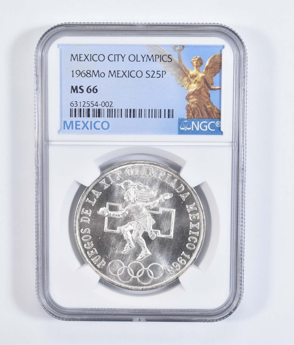 1968 MO Mexico 25 Peso MS66 Olympic NGC Silver | eBay