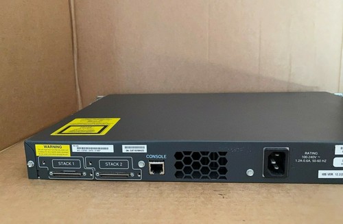 Cisco 3750-24TS-S mit Halterungen & neuesten iOS Cisco Catalyst WS-C3750-24TS-S - Bild 5 von 7