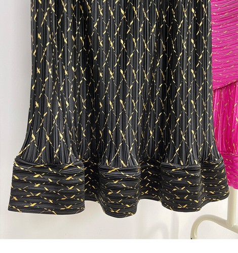 Women Pleated Casual Irregular Long Sleeved Top Half Skirt 2Pc Set Loose Set - Picture 14 of 17