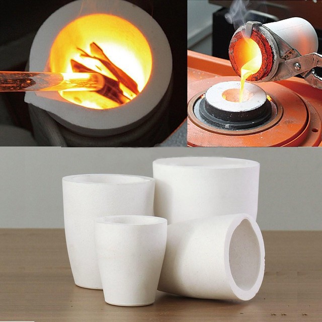 5 Model Ceramic Crucible Cup Furnace Melting Casting Refining Gold