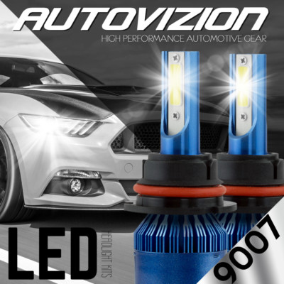 Kit Phares Xénon HID Autovizion SS Series 9007 HB5 10000K - Bleu Vif, 35W - Neuf