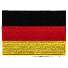 GERMAN FLAG PATCH embroidered iron-on GERMANY EMBLEM Deutschland Aufnäher NEW
