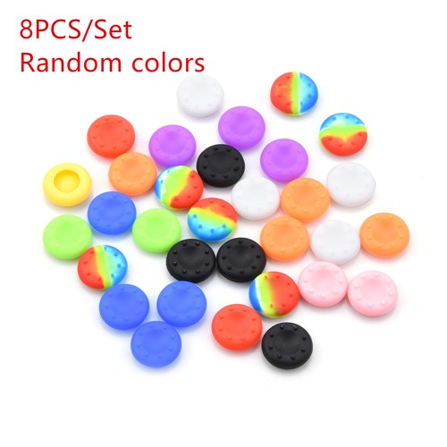 8Pcs Colorful Silicone Handle Rocker Stick Caps For PS4/PS3 Xbox 360/Xbox One F - Picture 2 of 14