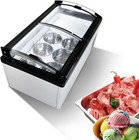 Wixkix Gelato Display Case Dipping Cabinet Ice Cream Freezer for Dessert Shop Us
