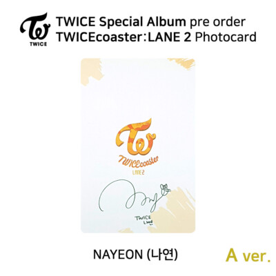 TWICE Special Album TWICEcoaster LANE 2 Official Photocard Pre TWICE Special Album TWICEcoaster LANE 2 Official Photocard Pre