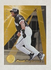 Frank Thomas 1997 Pinnacle XPress PEAK PERFORMER Gold Foil Card #140