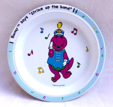 1992 Vintage Barney Friends Plastic Children's Dinner Plate