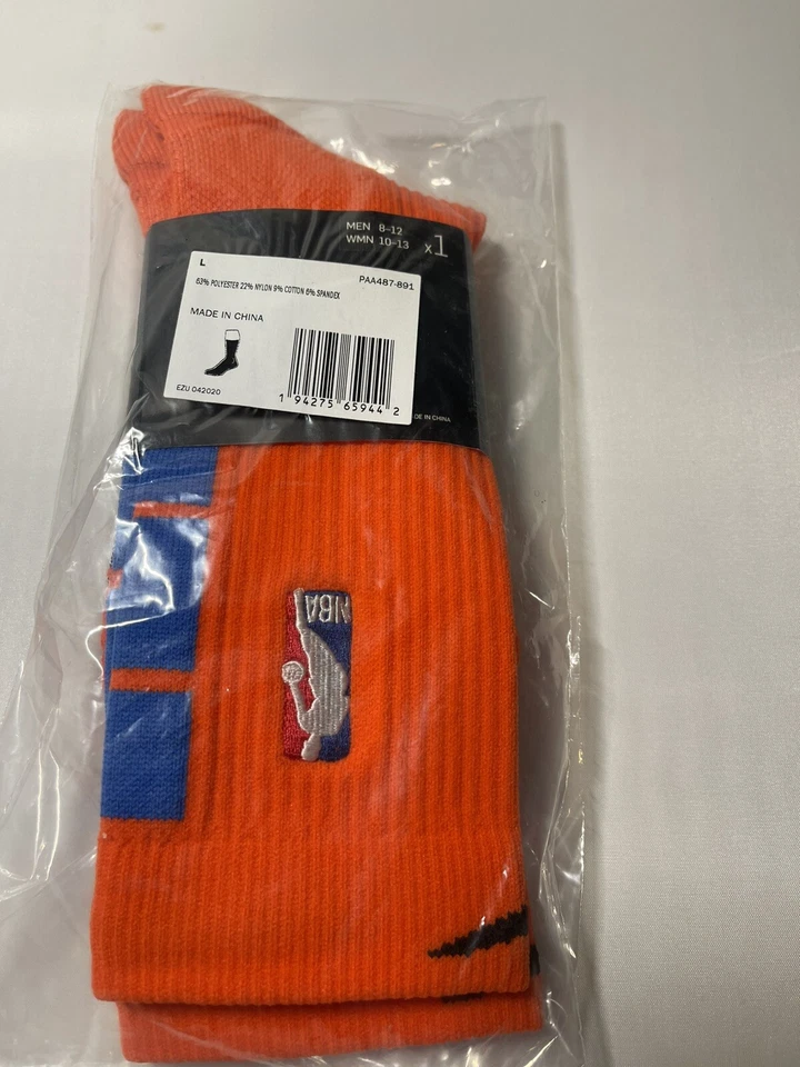 NBA Nike Auténticos Calcetines Rojos Talla Hombre 8-12 Mujer 10-13 Hasta la Rodilla PAA487-891 S79 Foto 3 de 4