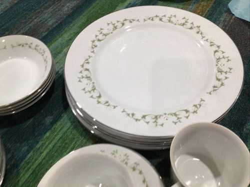 Vintage Sheffield ELEGANCE Set 4-10 1/4"Dinner,soup,bread Cups,saucer 502 Dishes - Picture 5 of 6