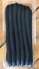 Seachoice Double Braided Boat Marine Nylon Dock Line Rope 3/8" x 25' Black 40321
