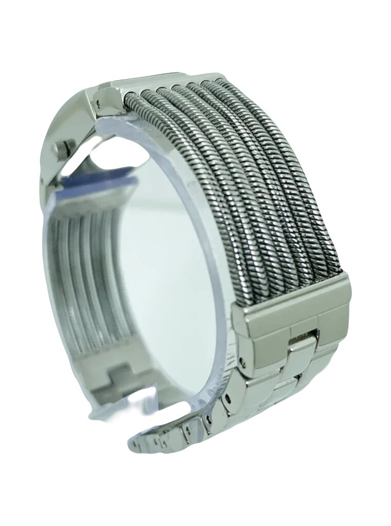 Kenneth Cole KC4615 Long White Rectangular Pinstripe Dial  display picture 3