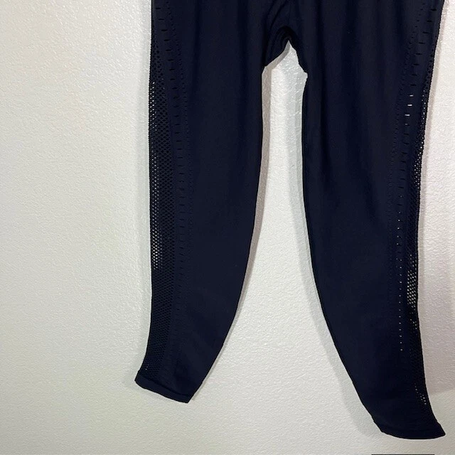 alo-yoga compression open mesh knit leggings