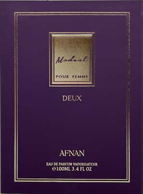 AFNAN MODEST POUR FEMME DEUX Eau De Parfum Spray 3.4 Oz / 100 ml