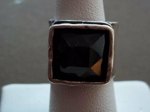 Silpada Rauchquarz gehämmert breites Band Größe 9 Sterlingsilber Ring R1453 NEUWERTIG - Bild 6 von 11