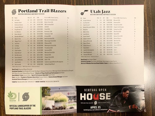 Bill Schonely autograph Trail Blazers program April 10 2022 Schon’s last game - Picture 3 of 4