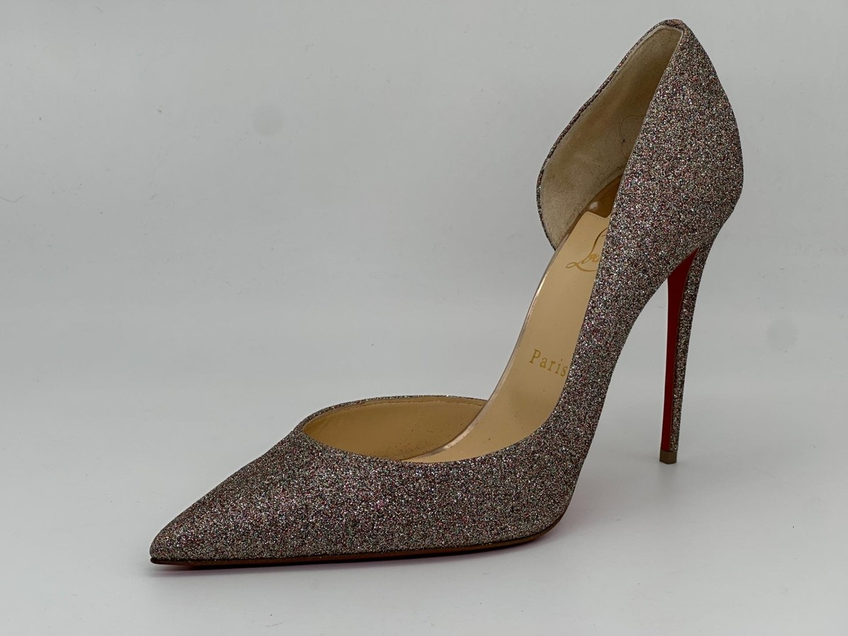 靴 Christian Louboutin IRIZA 100 GRITTER Christian Louboutin IRIZA 100 Glitter Mini D'Orsay Heels