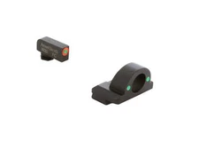 Ameriglo Green Tritium Orange Outline FRONT, Green Tritium REAR For Glock