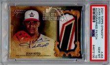 Juan Soto 2021 Topps Dynasty Autograph Patch Card #DAP-JS3 04/10 PSA 10 Gem Mint