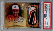 Juan Soto 2021 Topps Dynasty Autograph Patch Card #DAP-JS3 04/10 PSA 10 Gem Mint