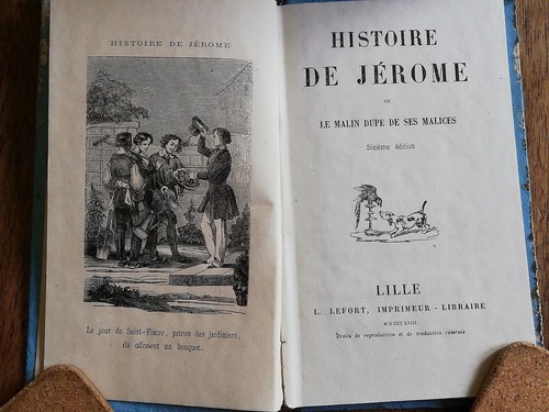 1858 ~ Histoire de Jerome ~ French ~ Decorative Cover ~ Lefort A Lille - Picture 2 of 7