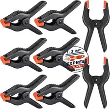 Abrazaderas de resorte para fondo paquete de 8 , clips de nailon resistentes.