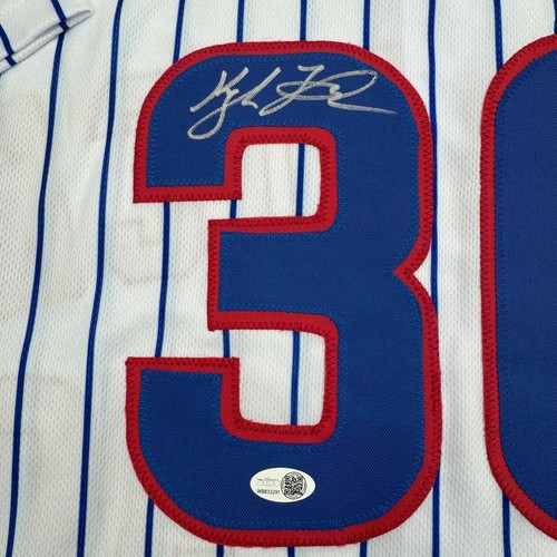 Autographed/Signed Kyle Tucker Chicago Pinstripe Baseball Jersey JSA COA - Picture 3 of 3