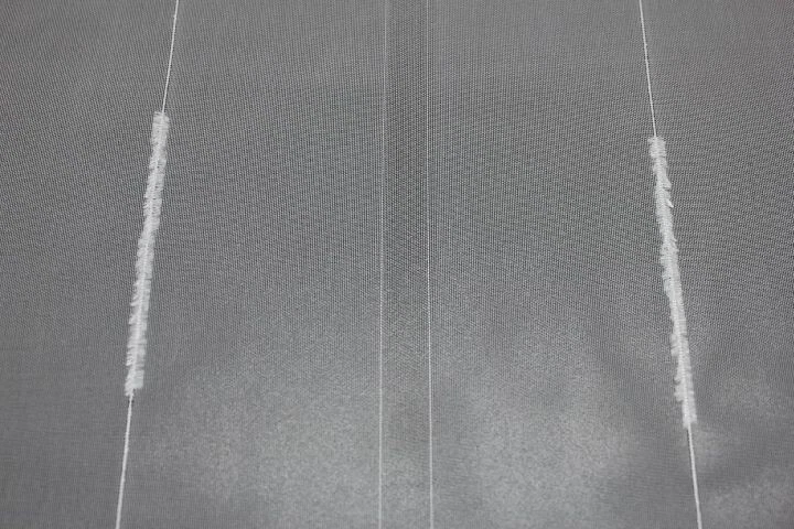 Wirth Fertigstore Ungarn mit Chenille Effektgarn und Faltenband Farbe weiss - Bild 2 von 2