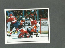  1988-89 Panini NHL Hockey Sticker Philadelphia Flyers Capitals #197 IN ACTION
