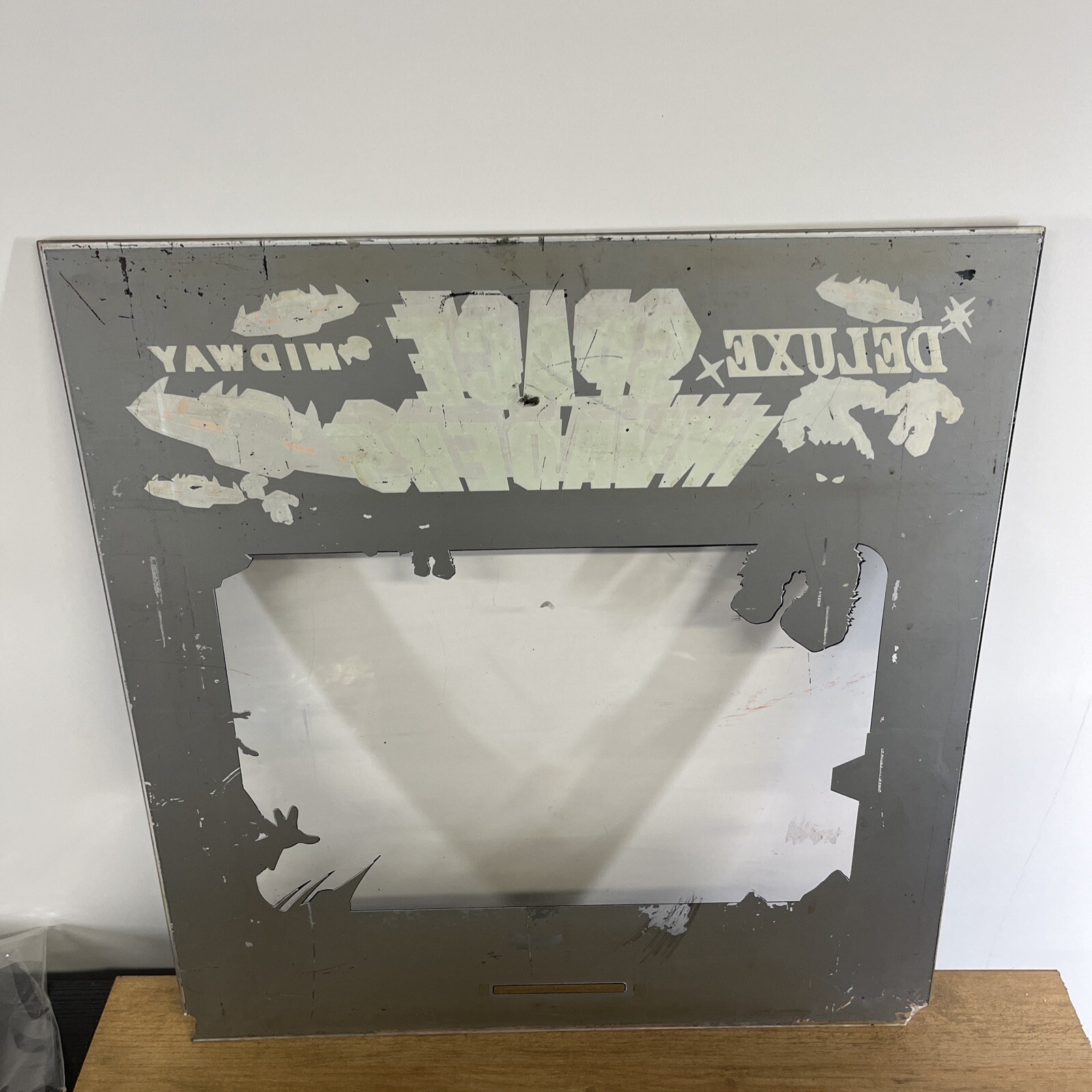 Vintage Space Invaders 1980’s Bally Midway Monitor Screen Original 25”x26”