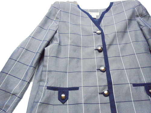 Women's Suit size 14 Petite Jacket Skirt 2- piece set careerwear Casual Corner - Picture 2 of 9