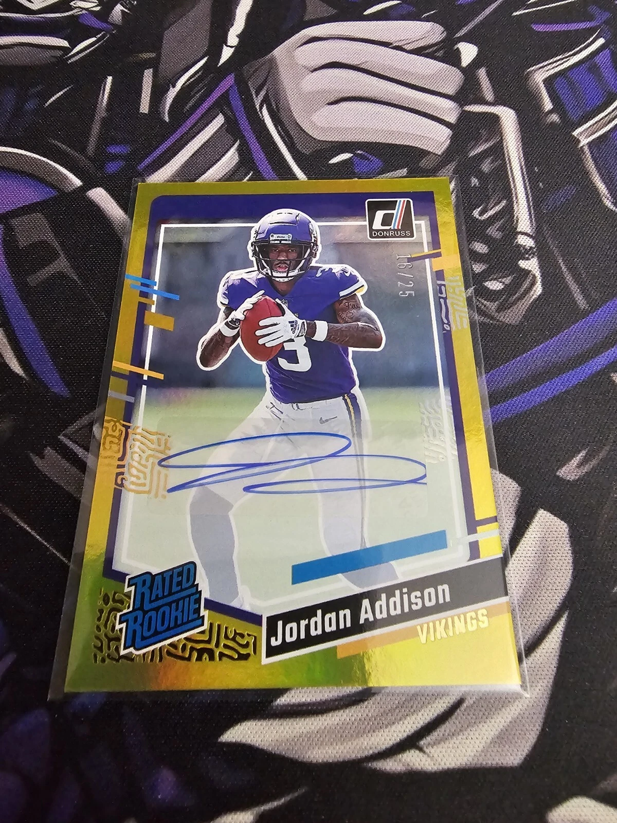 2023 Panini Donruss - Rated Rookie #368 Jordan Addison (RC) Auto /25