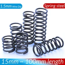 Compression Spring 8-25mm Diameter & 15-100mm Length Pressure Big 1.5mm Wire Dia