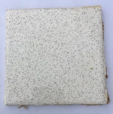4x4 Vintage Tile in White Salt 'n' Pepper -1 Sq Ft- Salvaged-