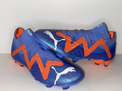 PUMA FUTURE ULTIMATE FG AG BLUE GLIMMER ORANGE SOCCER CLEATS $220 SIZE 13