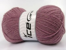 4-Skein Lot Sock Unicolor Yarn Superwash Wool 4x100g/420m Light Maroon
