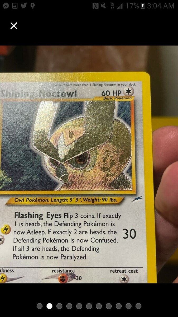 1st Edition Shining Noctowl 110/105 - Neo Destiny - Pokemon Card