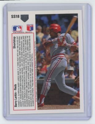 1991 Upper Deck Silver Sluggers Barry Larkin Baseball Card