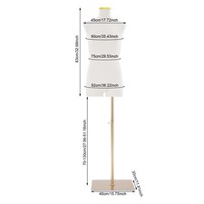 Male Mannequin Model Half-length Model Mannequin Dress Form with Stand