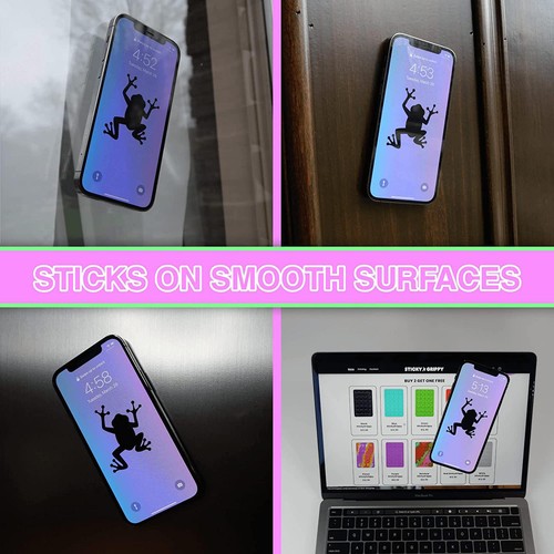 Ventouse Téléphone Douche Support Silicone Adhésif Accessoire Support Mains Libres - Photo 5 sur 13