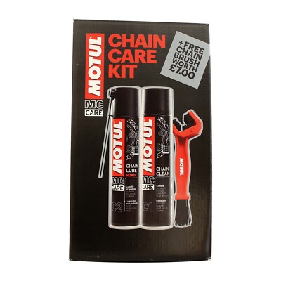 Motul Motorcycle Chain Care Pack Chain Clean Chain Lube Road