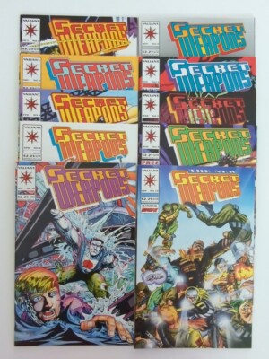 Lot Of 10 1993-94 Valiant Secret Weapons Comics #2-10 & 12 VF/NM