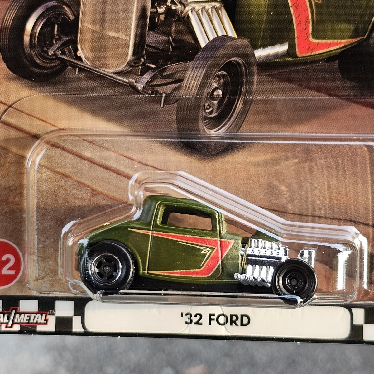 2024 HOT WHEELS PREMIUM '32 FORD BOULEVARD #112 GREEN METAL REAL