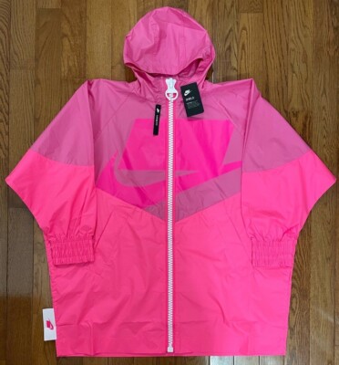 pink nike rain jacket