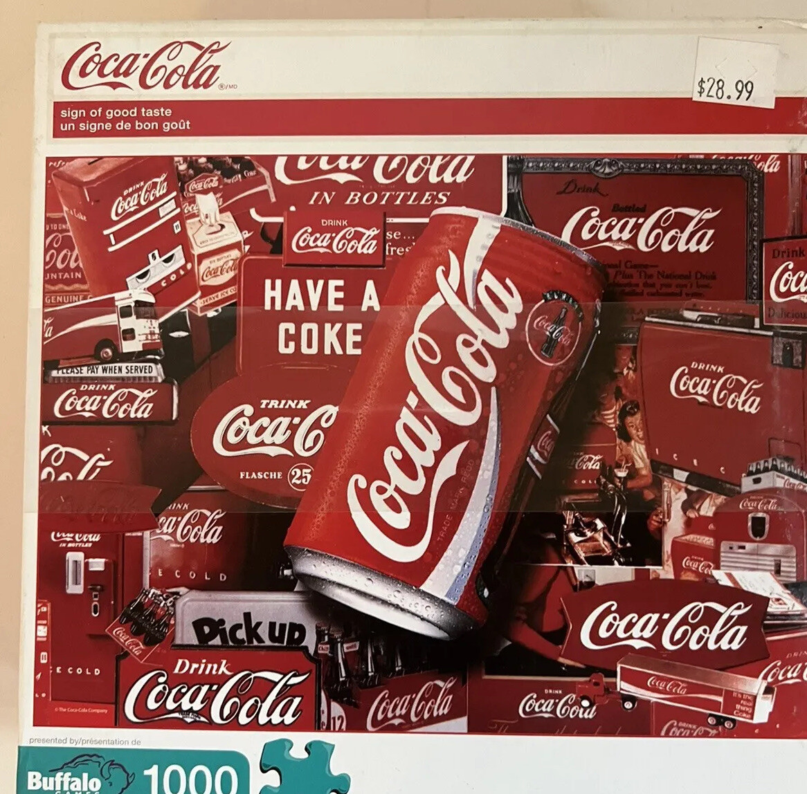 Coca-Cola 1000 Piece Puzzle 27x20 - Sign Of A Good Taste - Coke