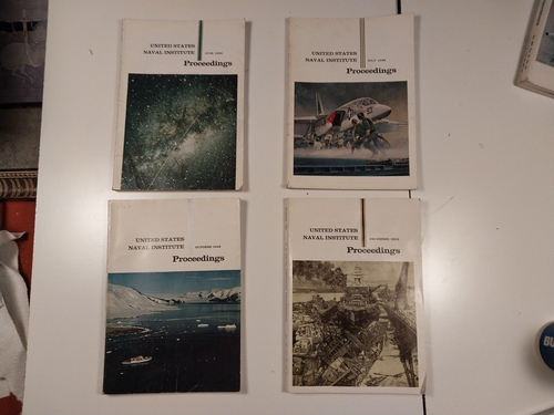 United States Naval Institute Proceedings 1968 Lot of 4 Magazines