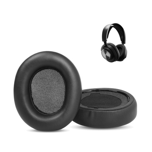 Coussinets D'Oreille Remplacement Yizhet Compatibles SteelSeries Arctis 3 5 7 9X Pro - Noir + Argent