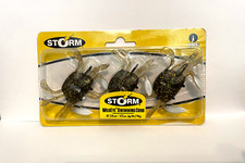 Storm Wildeye Swimming Crab, 3inch 1/2oz. Fiddler Crab. 3 per pack, VMC Hooks.