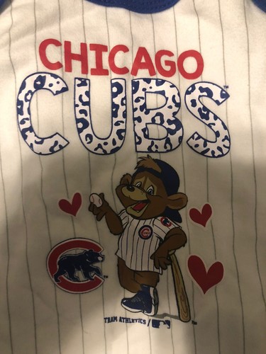 Chicago Cubs Infant Baby Bodysuit 3-6 Month White - Picture 2 of 4